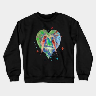 Galentines day and Valentine’s Day happy parrots Crewneck Sweatshirt